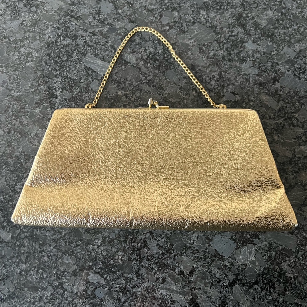 Vintage gold mini purse